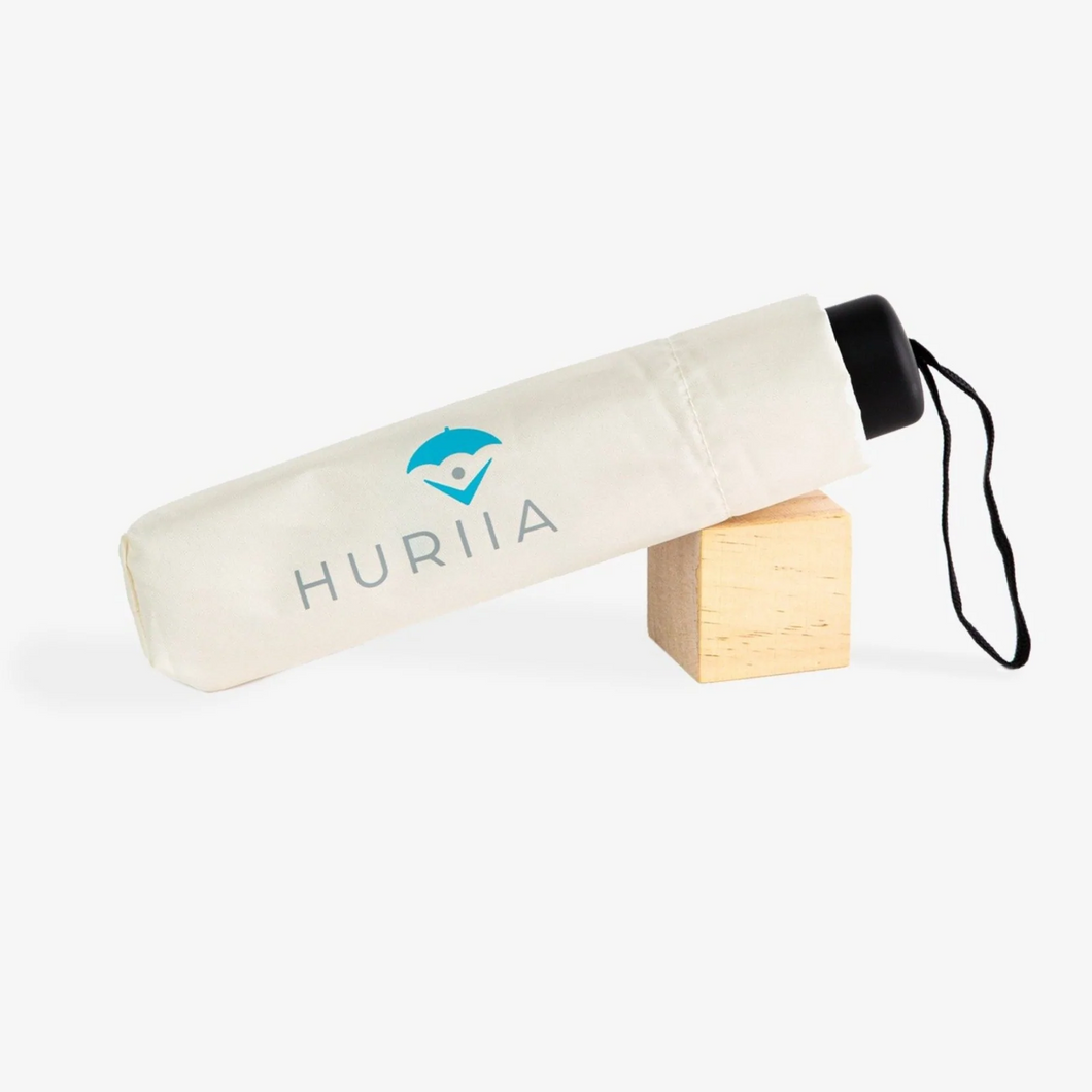 軽量 ライトクリーム 折りたたみ傘-Huriia Japan フーリア
